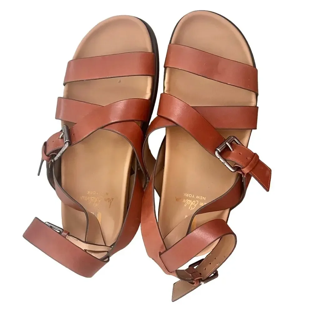 Sam Edelman Eleanora Brown Buckle Lug Sole Strappy Sandals Size 8.5 NEW No Box - Picture 6 of 11